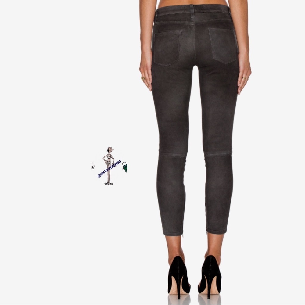 Suede CE The Stiletto Leather Jeans